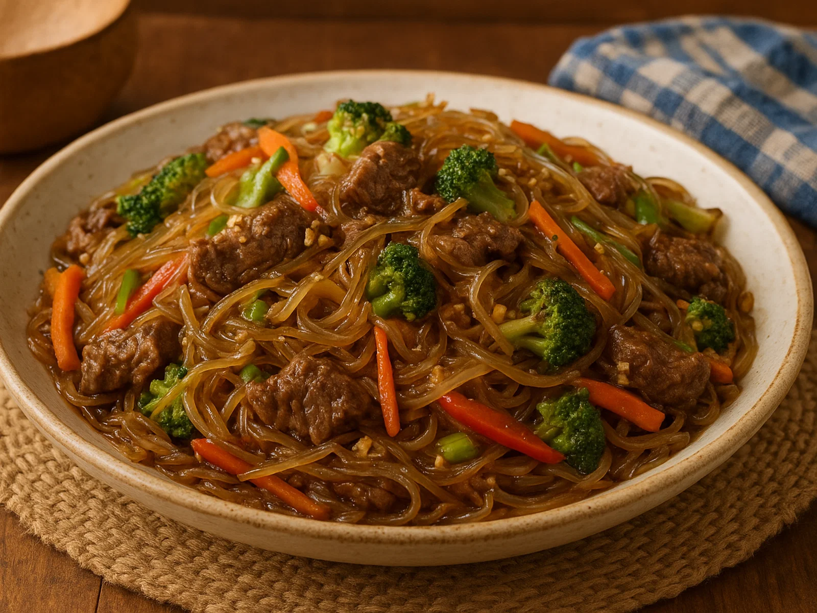 Sapasui – Samoanische Glasnudelpfanne mit Rindfleisch