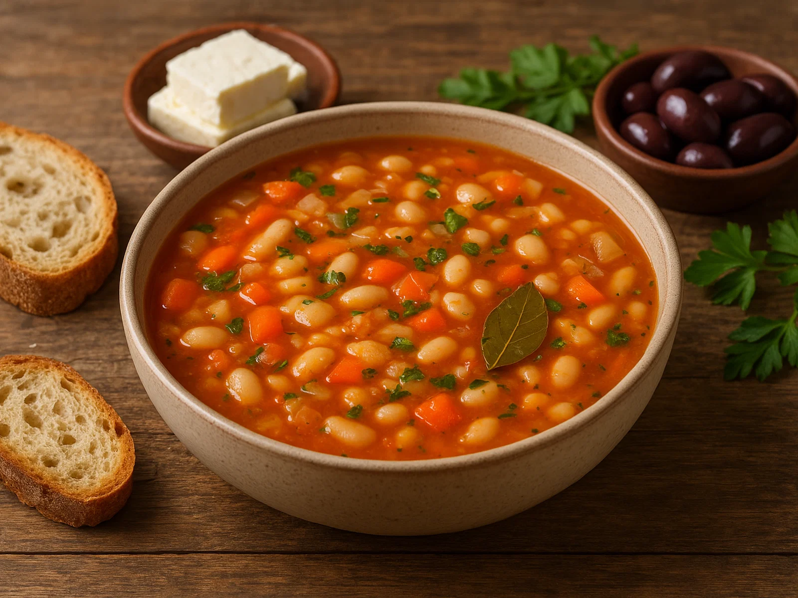 Fasolada – traditionelle griechische Bohnensuppe