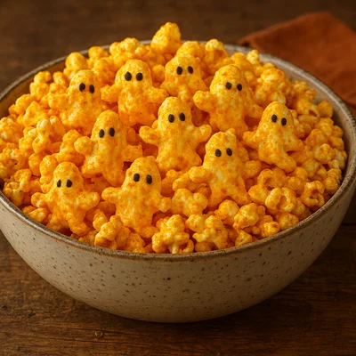 Geisterhafte Käse-Popcorn