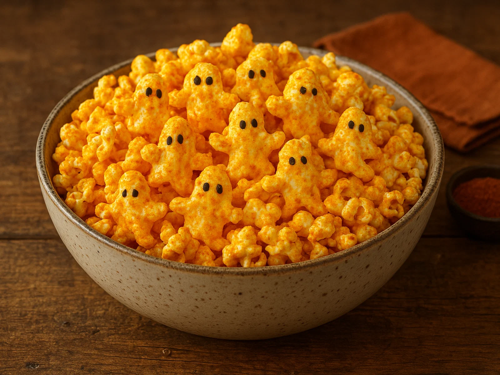 Geisterhafte Käse-Popcorn