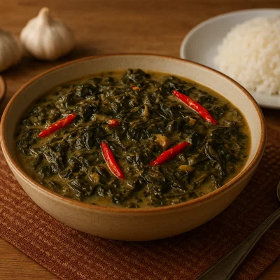 Laing – Philippinischer Taro-Kokos-Eintopf