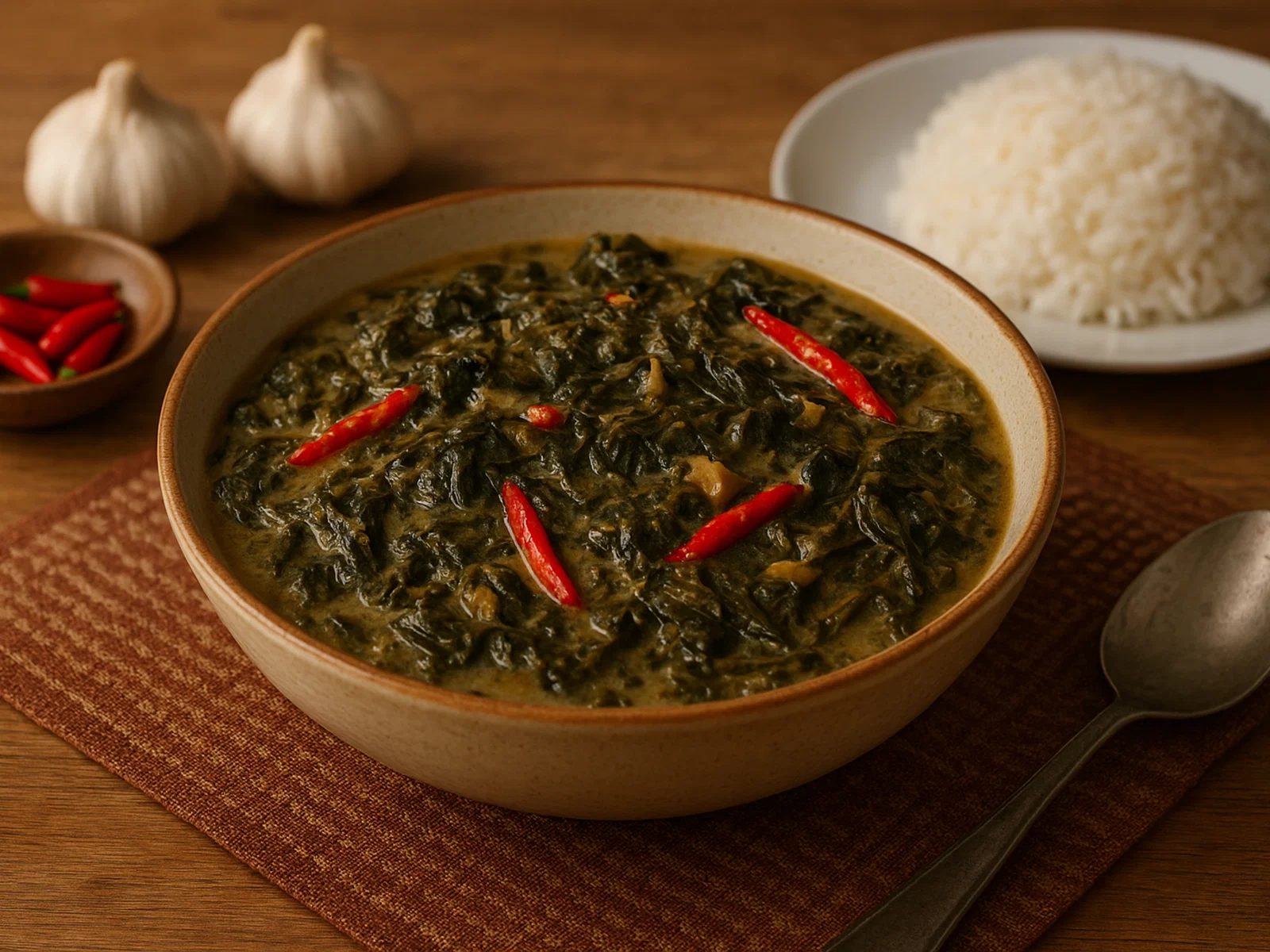 Laing – Philippinischer Taro-Kokos-Eintopf