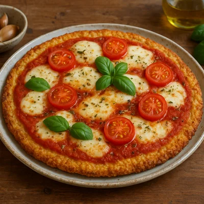 Glutenfreie Pizza mit Blumenkohlboden