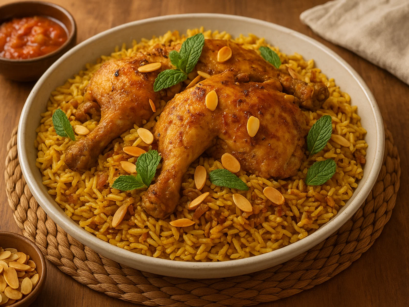 Machboos Deyay (Arabischer Hähnchen‑Reis-Eintopf)