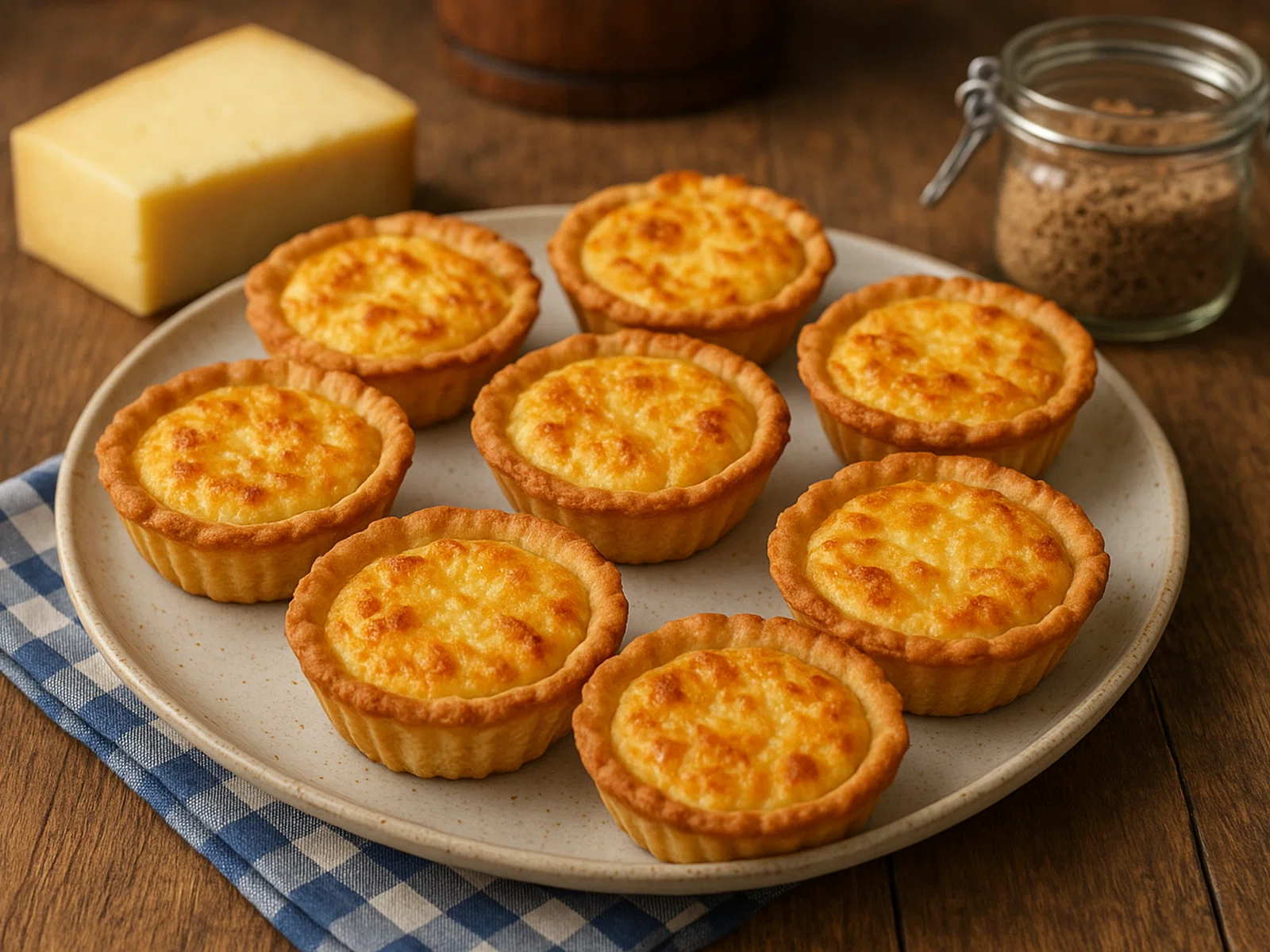 Schweizer Chäschüechli (herzhafte Käseküchlein)