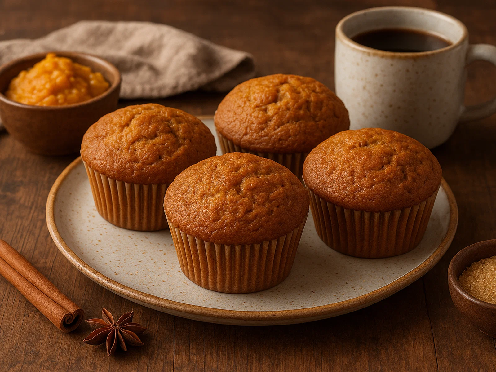 Saftige Kürbisgewürz-Muffins