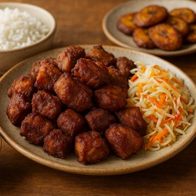 Griot – Haitisches mariniertes und knusprig frittiertes Schweinefleisch