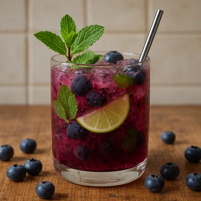 Blaubeer-Mojito