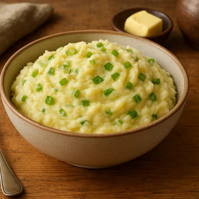 Irischer Champ (Kartoffelbrei mit Frühlingszwiebeln)