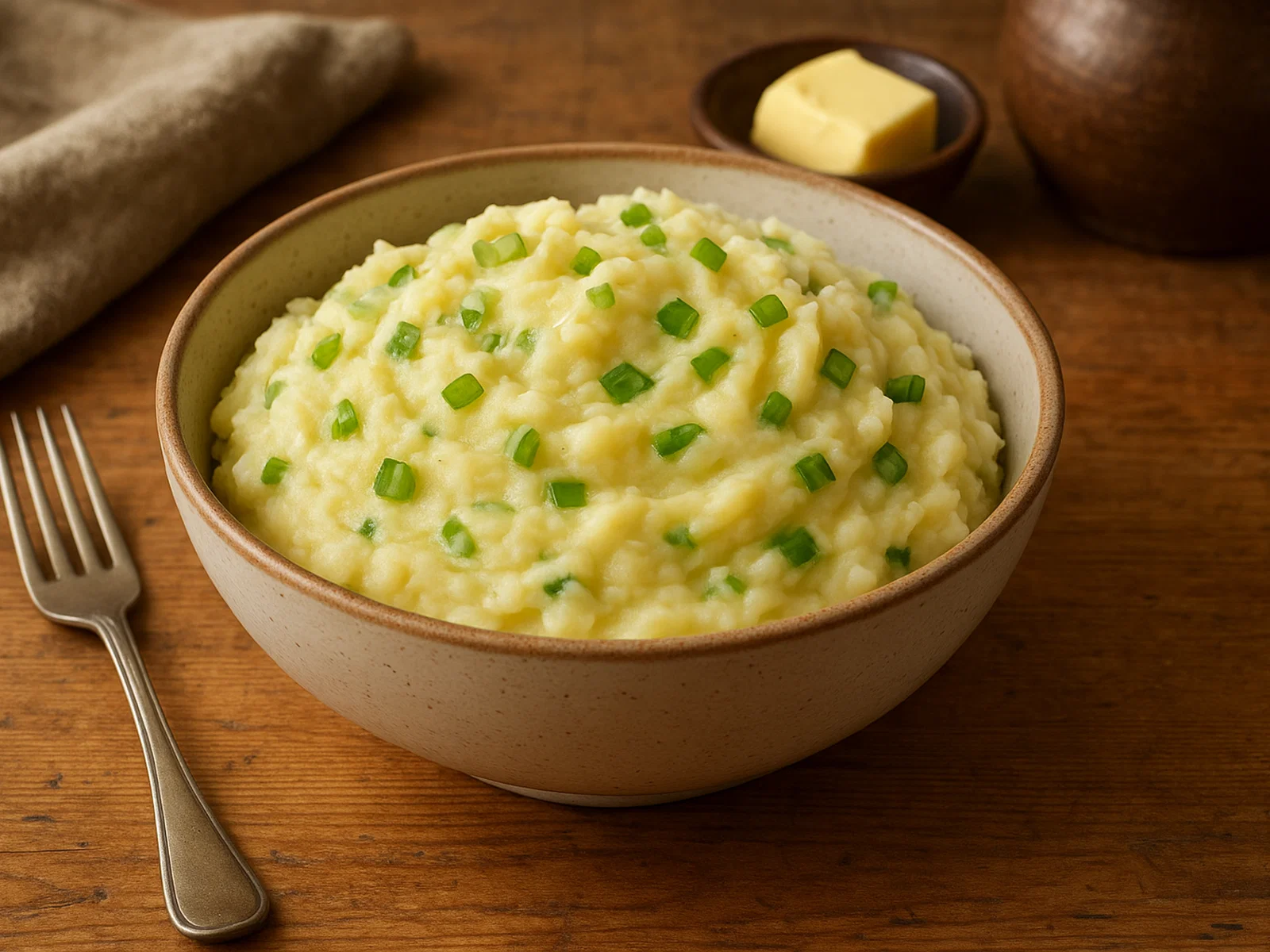 Irischer Champ (Kartoffelbrei mit Frühlingszwiebeln)