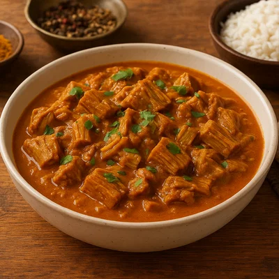 Polos Curry (Curry aus grüner Jackfrucht)