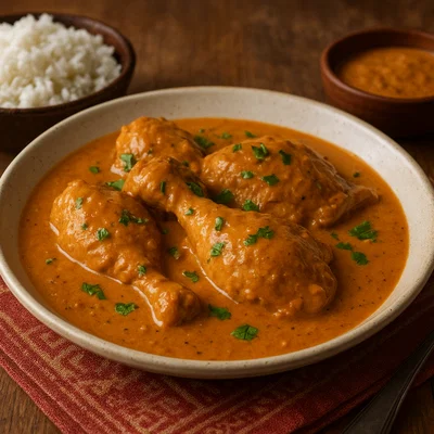 Hähnchen in Erdnusssauce