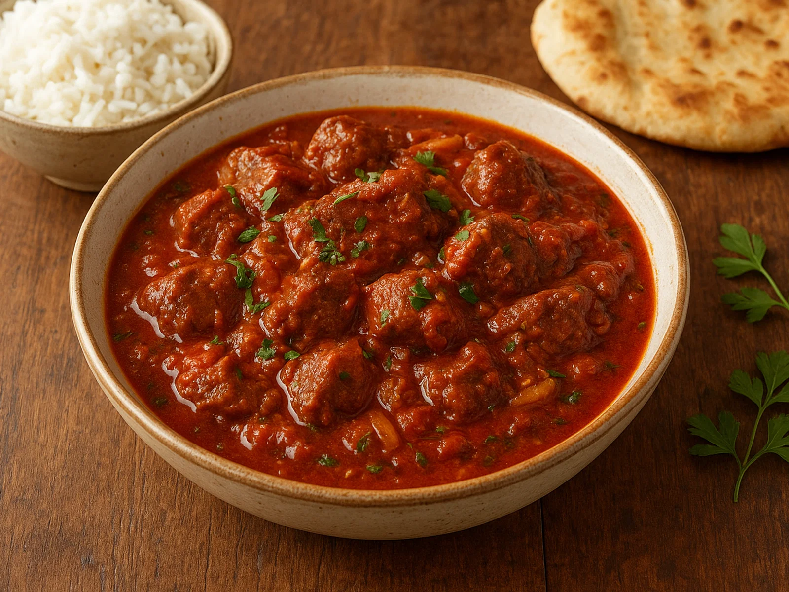 Eke – geschmortes Fleisch in würziger Kräuter-Tomaten-Sauce