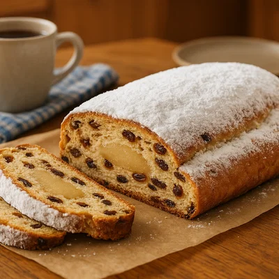 Klassischer Marzipan-Stollen