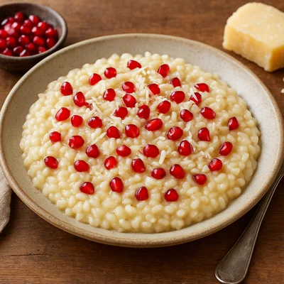 Cremiges Granatapfel-Risotto mit Parmesan