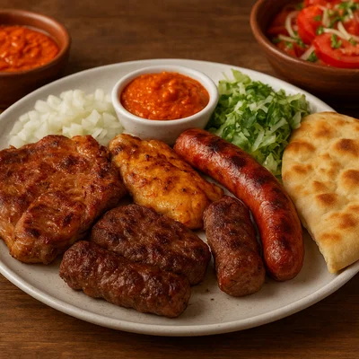 Mješano meso – gemischtes Balkan-Grillfleisch
