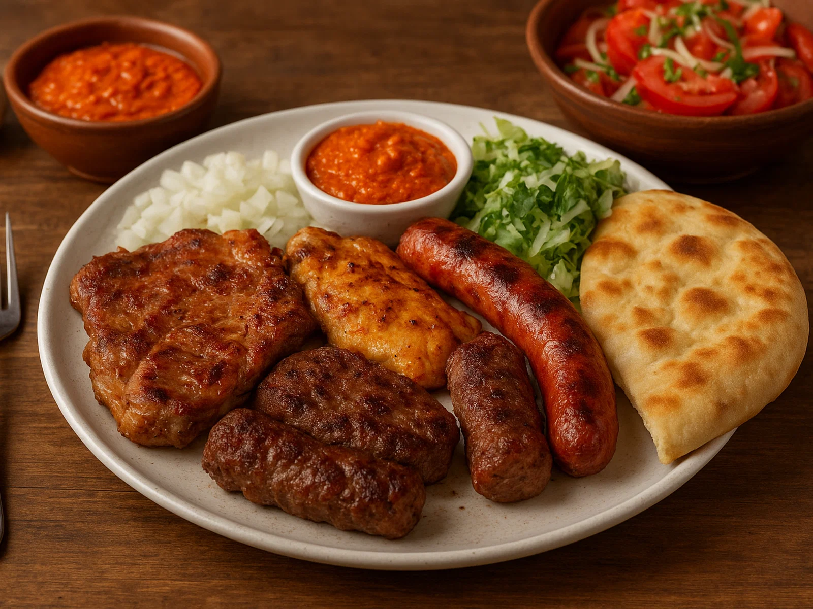 Mješano meso – gemischtes Balkan-Grillfleisch