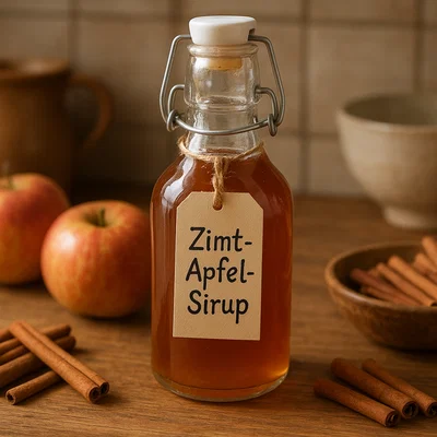 Zimt-Apfel-Sirup