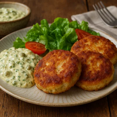 Fischfrikadellen mit hausgemachter Remoulade