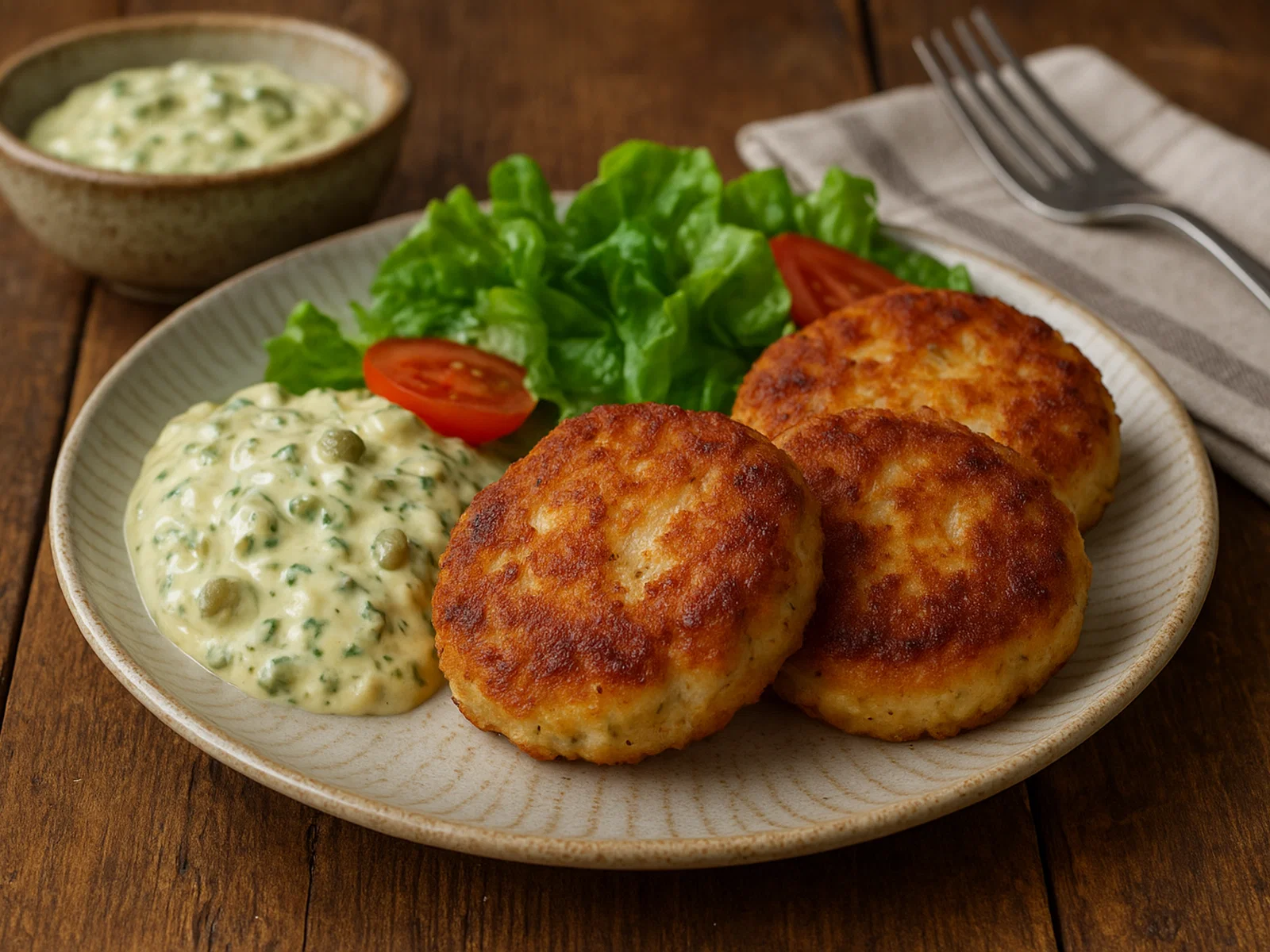 Fischfrikadellen mit hausgemachter Remoulade
