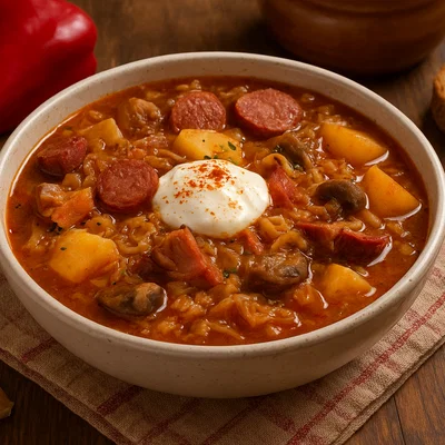 Kapustnica – Slowakische Weihnachtssauerkrautsuppe