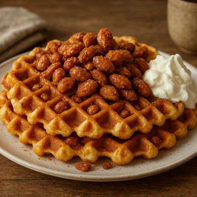 Gebrannte Mandel-Waffeln
