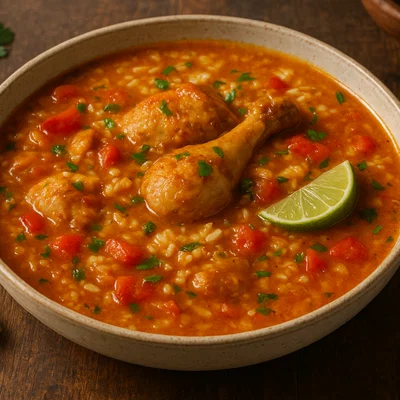 Asopao de Pollo – Dominikanischer Hühnerreis-Eintopf