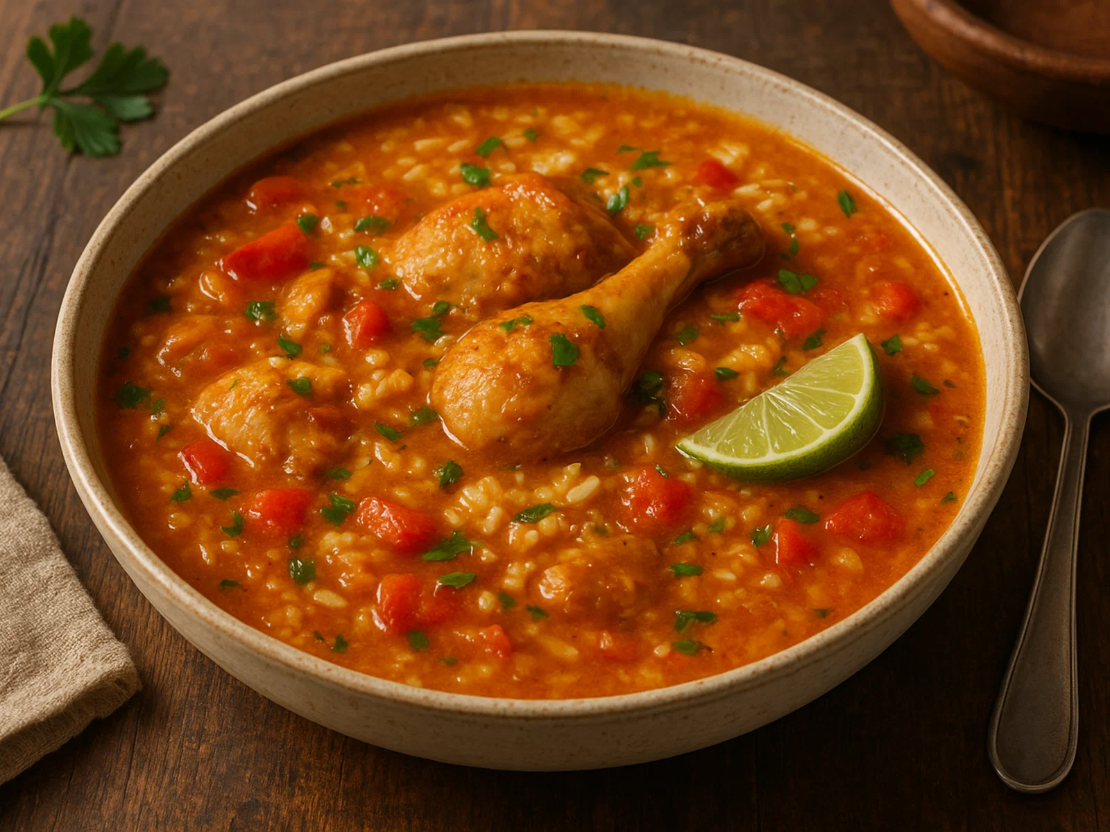 Asopao de Pollo – Dominikanischer Hühnerreis-Eintopf