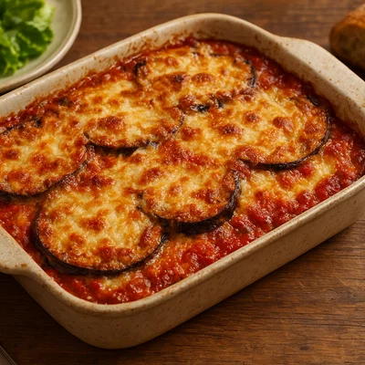 Auberginen-Parmesan aus dem Ofen (Parmigiana di Melanzane)
