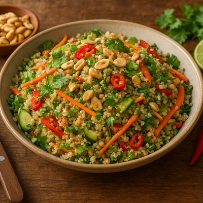 Thai-Quinoa-Salat mit Kokos-Limetten-Dressing