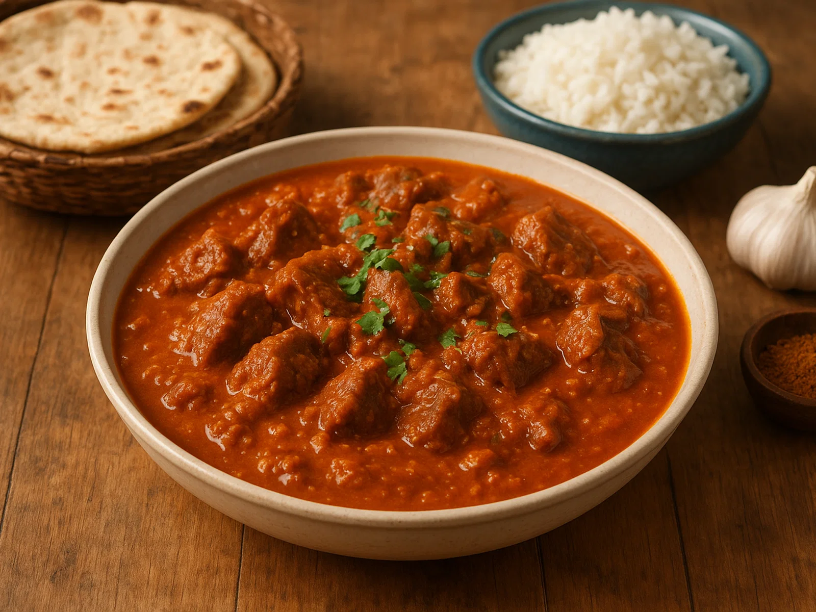 Bunyoros – geschmortes Rindfleisch in würziger Tomaten-Erdnuss-Sauce