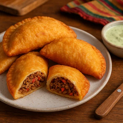 Pastechi – karibische gefüllte Teigtaschen mit Rinderhack