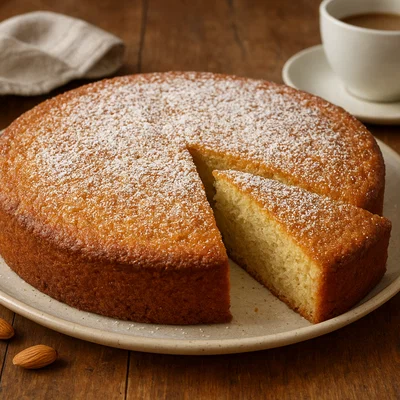 Saftiger Mandelkuchen mit Vanille