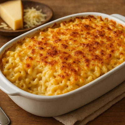 Macaroni au gratin (französischer Makkaroni-Auflauf)