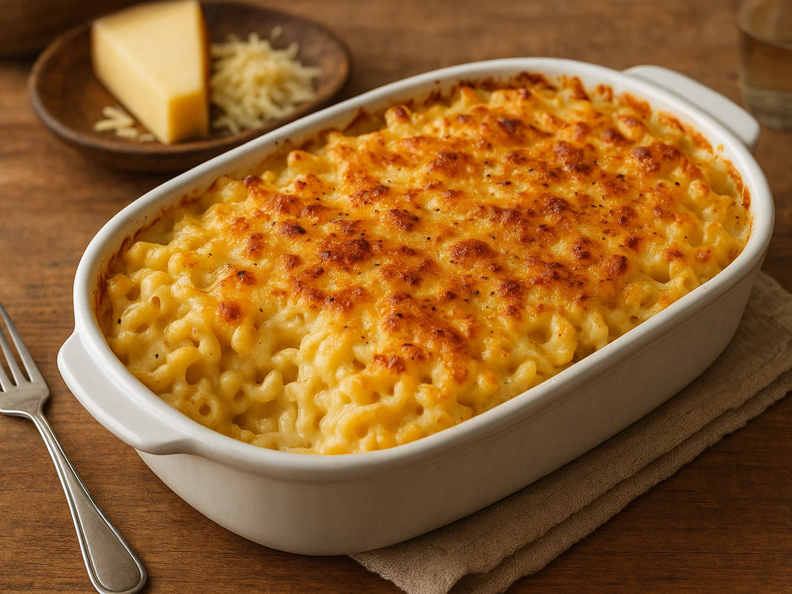 Macaroni au gratin (französischer Makkaroni-Auflauf)