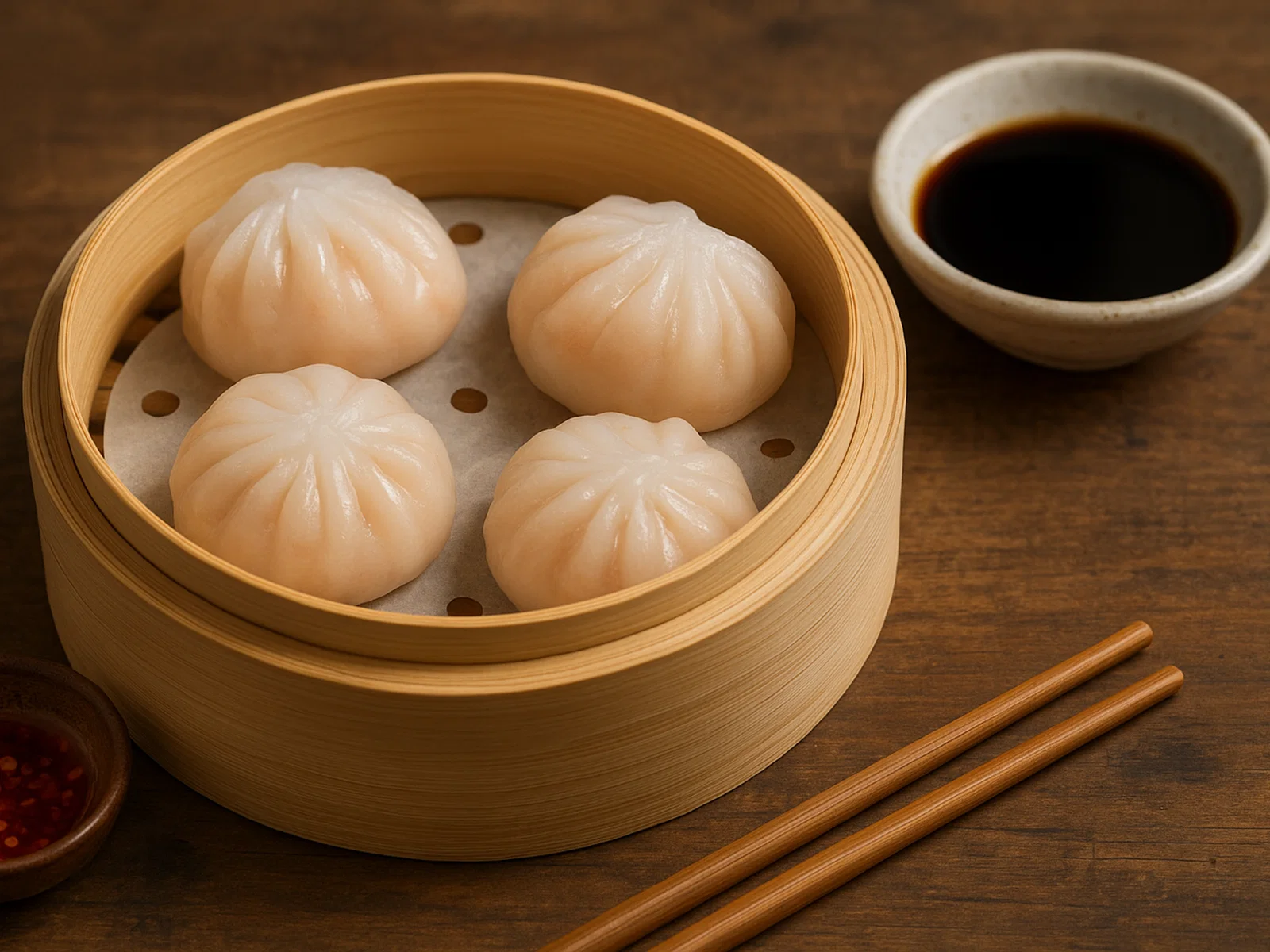 Har Gow – Kantonesische Garnelen-Dumplings