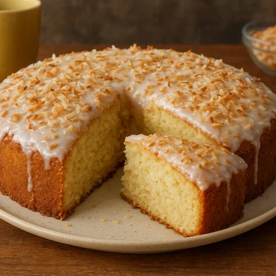 Brasilianischer Bolo de Côco (saftiger Kokoskuchen)
