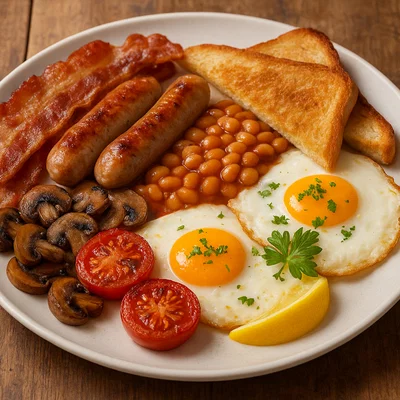 Englisches Frühstück – klassisch auf dem Teller