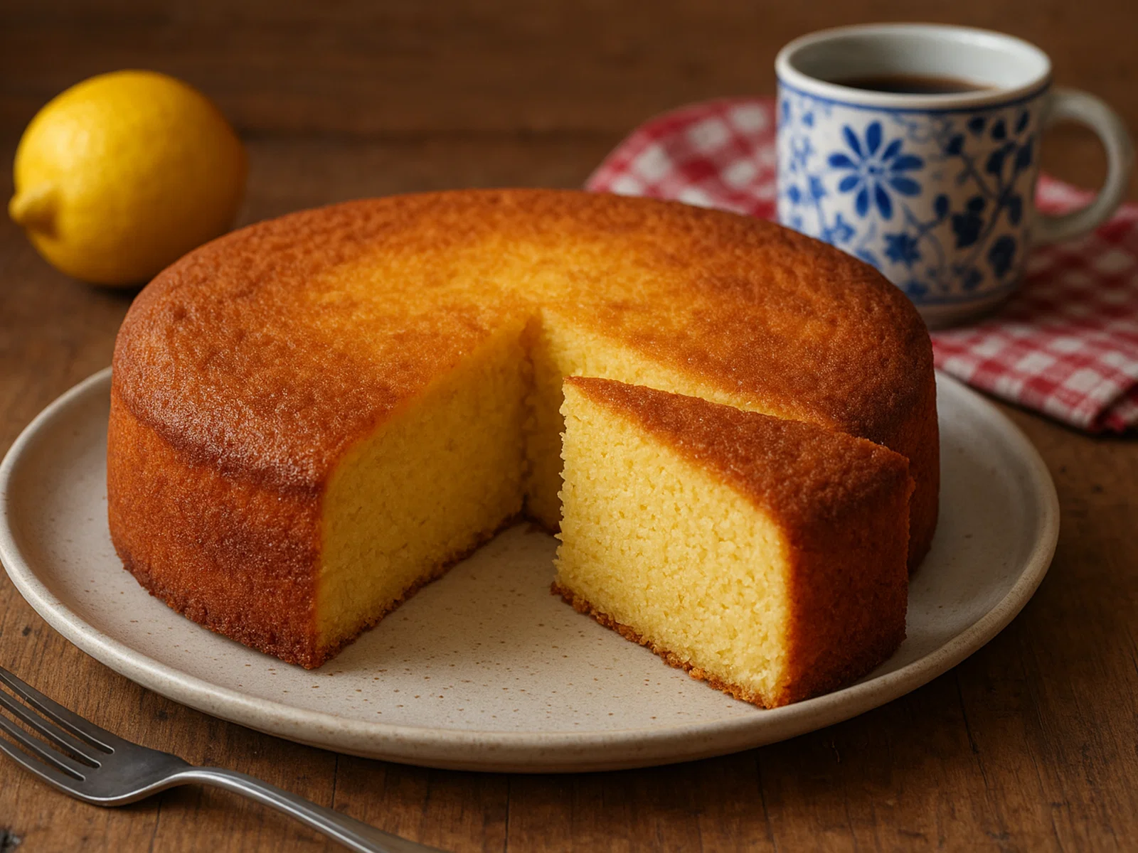 Portugiesischer Bolo de Cuscuz (süßer Couscous-Kuchen)