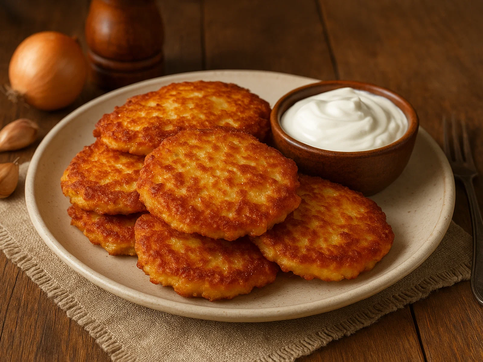 Deruny – Ukrainische Kartoffelpuffer
