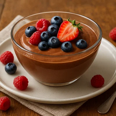 Schokoladenmousse mit Beeren