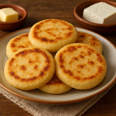 Klassische Arepas aus Maismehl