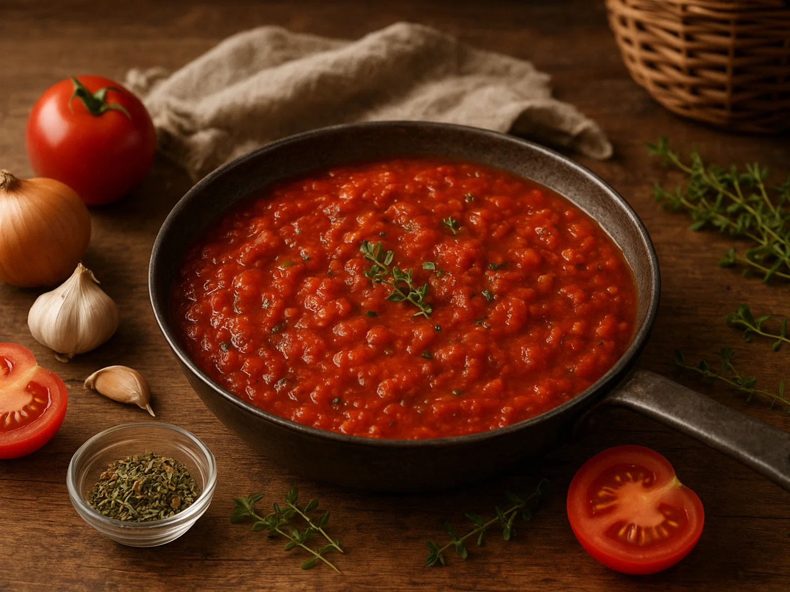 Klassische französische Sauce Tomat