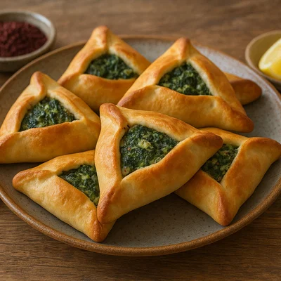 Fatayer mit Spinat-Käse-Füllung
