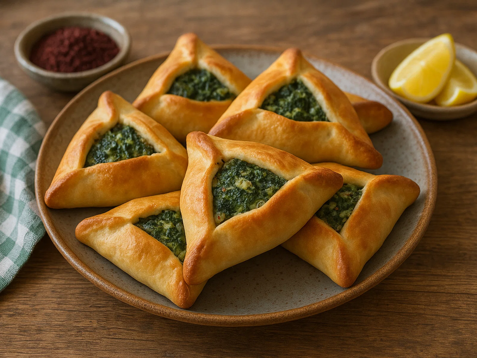 Fatayer mit Spinat-Käse-Füllung