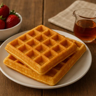 Klassische belgische Waffeln