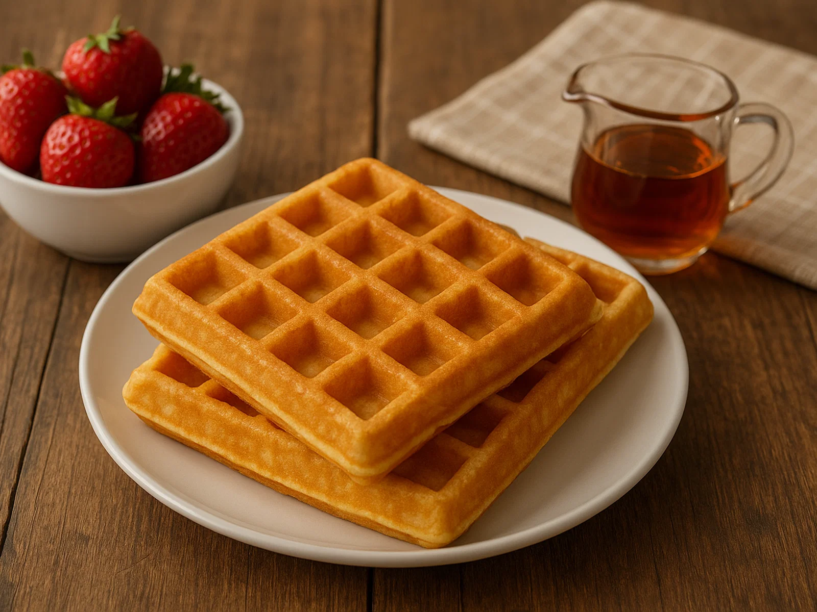 Klassische belgische Waffeln