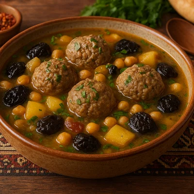 Küfta-Bozbash – Aserbaidschanischer Lamm-Eintopf mit Fleischbällchen