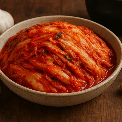 Hausgemachtes Kimchi aus Chinakohl