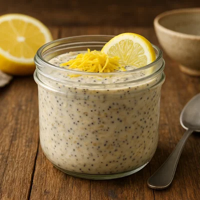 Zitronen-Mohn-Overnight-Oats